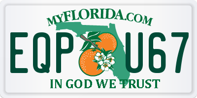 FL license plate EQPU67