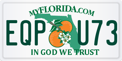 FL license plate EQPU73