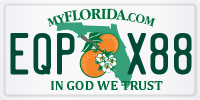 FL license plate EQPX88