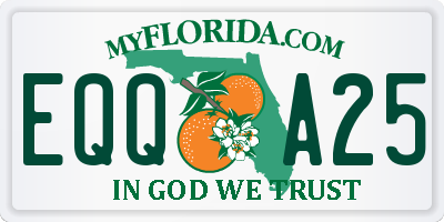 FL license plate EQQA25
