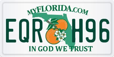 FL license plate EQRH96