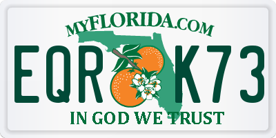 FL license plate EQRK73