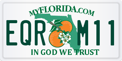 FL license plate EQRM11