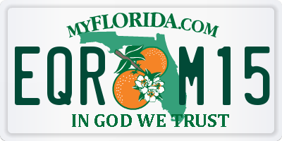 FL license plate EQRM15