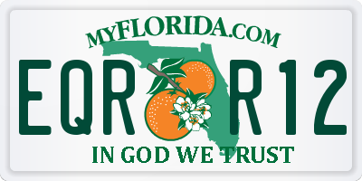 FL license plate EQRR12