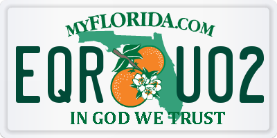 FL license plate EQRU02