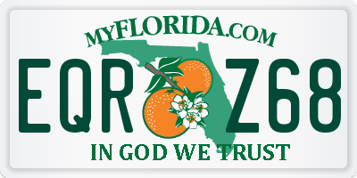 FL license plate EQRZ68