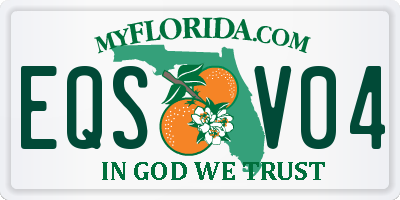 FL license plate EQSV04