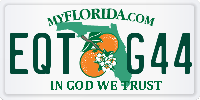 FL license plate EQTG44