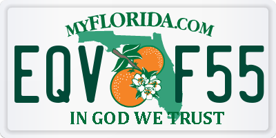 FL license plate EQVF55