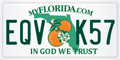 FL license plate EQVK57
