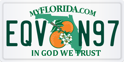 FL license plate EQVN97