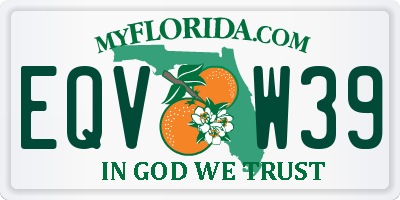 FL license plate EQVW39