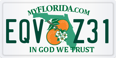 FL license plate EQVZ31