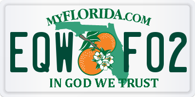 FL license plate EQWF02