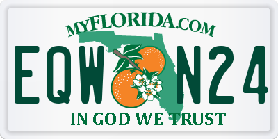 FL license plate EQWN24