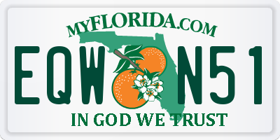 FL license plate EQWN51