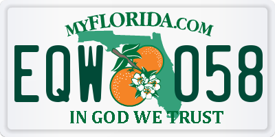 FL license plate EQWO58