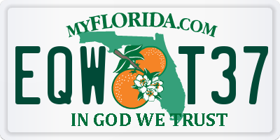 FL license plate EQWT37