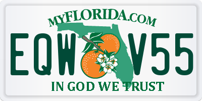 FL license plate EQWV55