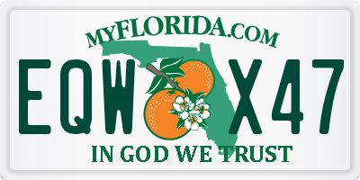 FL license plate EQWX47