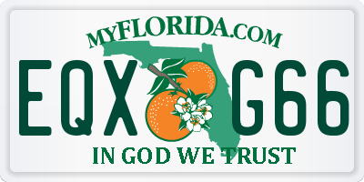 FL license plate EQXG66