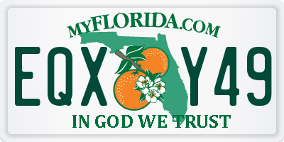 FL license plate EQXY49