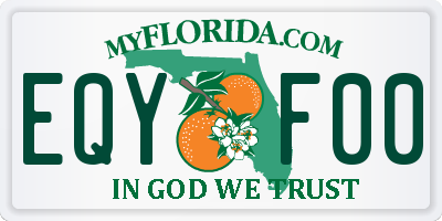FL license plate EQYF00