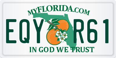 FL license plate EQYR61