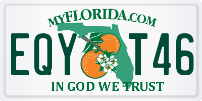 FL license plate EQYT46