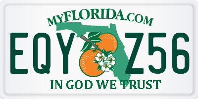 FL license plate EQYZ56