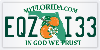 FL license plate EQZI33