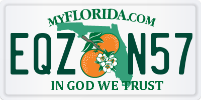 FL license plate EQZN57