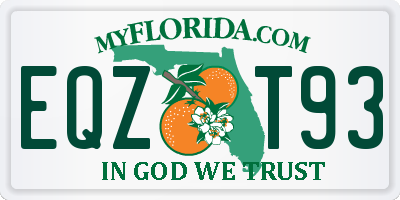 FL license plate EQZT93