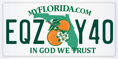 FL license plate EQZY40