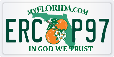 FL license plate ERCP97