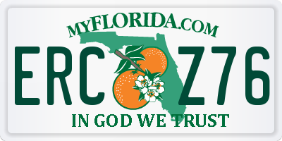 FL license plate ERCZ76