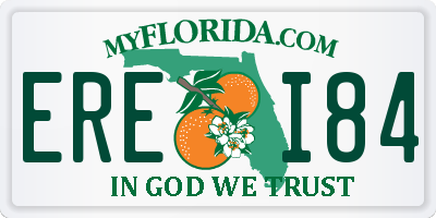 FL license plate EREI84