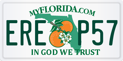 FL license plate EREP57