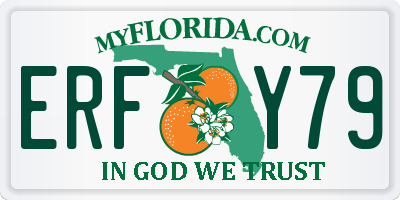 FL license plate ERFY79
