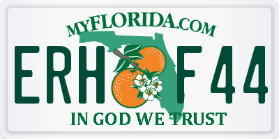 FL license plate ERHF44