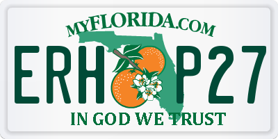 FL license plate ERHP27
