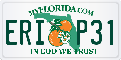 FL license plate ERIP31