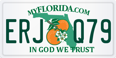 FL license plate ERJQ79