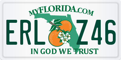 FL license plate ERLZ46