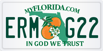 FL license plate ERMG22