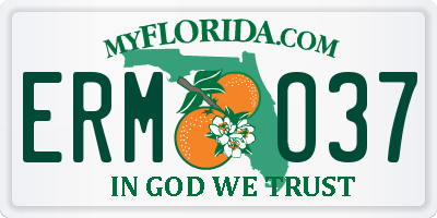 FL license plate ERMO37