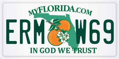 FL license plate ERMW69