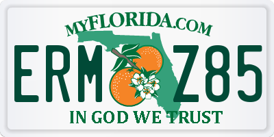 FL license plate ERMZ85