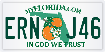FL license plate ERNJ46
